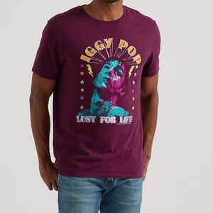 NEW Iggy Pop Mens M Medium Lust For Life Graphic Tee T-shirt Shirt‎ NWOT